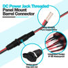Picture of Tugermoola 6 Sets 5.5 x 2.1mm DC Power Jack Threaded Female Panel Mount Barrel Connector Adapter Kit with Cover Cap OLA012