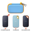 Picture of External Hard Drive Case for SanDisk Extreme Portable SSD 1TB 2TB 4TB 500GB External Solid State Drive, Protective Travel Storage Cover Bag for 2 SSD - Sky Blue (Box Only)