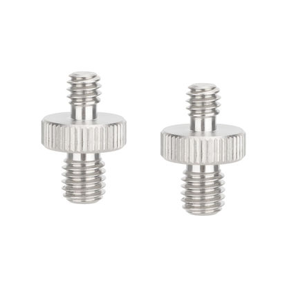 Picture of CAMVATE M8 Male to 1/4"-20 Male Stainless Steel Screw Adapter (2-Pack) - 3450