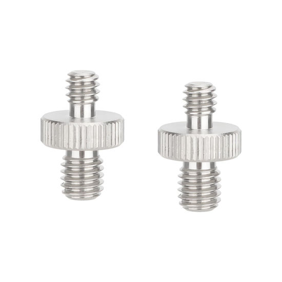 Picture of CAMVATE M8 Male to 1/4"-20 Male Stainless Steel Screw Adapter (2-Pack) - 3450