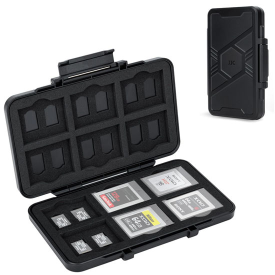 Picture of [Large Capacity] XQD Card Case TF CFexpress Type B Card Holder Storage, 36 Slots Memory Card Organizer Box for 24 Micro SD and 12 CFexpress Type-B Cards, for Nikon Z8 Z9 Z6III Z6II Z7II Z6 Z7 D4 D850