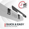 Picture of Soundbar Mount for Sonos Ray Sound Bar Includes All Necessary Mounting Hardware, Floating Style Soundbar Wall Bracket for Under TV or Above, Easy to Install, Black