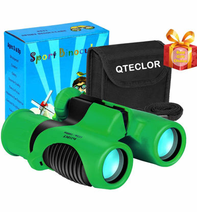Picture of Compact Mini Binoculars for Kids - 8x21 Zoom Kids Binoculars Toy Gift Shock Proof for 3 4 5 6 7 8 9 10 11 12 13 Years Old Boys Girls Bird Watching Sporting Events Children Best Present