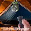 Picture of 20000mAh Dual-Motor Camping Fan with 4 LED Lights， Battery-Powered Fan with Remote Control & 8-Speeds ，Portable Fan with Tent Hook for Power Outages ,charger fan power for mobile phone (Green)