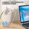Picture of OLINK 65W Fast Charging USB C GaN Charger, Universal Compact USB Charger Block for Laptops, Tablets, iPhone Pro Max, iPad, MacBook Pro/Air, Dell XPS, HP, Steam Deck, Nintendo Switch, Cable Included
