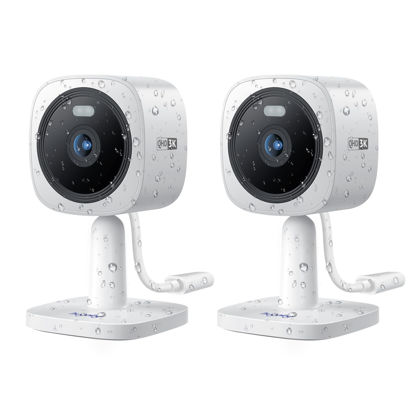 Picture of Hugolog 3K 5MP Outdoor Indoor Security Cameras for Home Security, Home Camera with Starlight Color Night Vision,Built-in Spotlight,Motion Detection,2-Way Talk,US Cloud & Local Storage,Works with Alexa