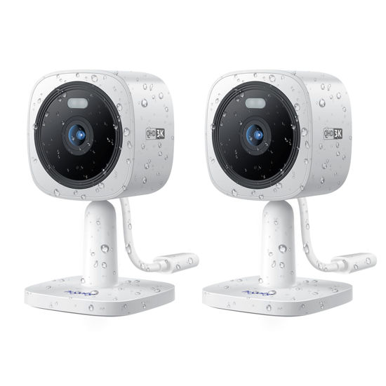 Picture of Hugolog 3K 5MP Outdoor Indoor Security Cameras for Home Security, Home Camera with Starlight Color Night Vision,Built-in Spotlight,Motion Detection,2-Way Talk,US Cloud & Local Storage,Works with Alexa