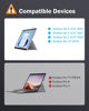 Picture of MoKo Type Cover Fit Microsoft Surface Go 4 (2023)/ Go 3 (2021)/ Go 2 2020 / Go 2018, Slim Wireless Bluetooth Keyboard with Trackpad, 7-Color LED Backlit, Built-in Rechargeable Battery - Black