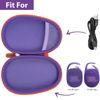 Picture of Againmore Travel Case Replacement Compatible with JBL Clip 5/ Clip 4 Bluetooth Speaker, Ultra-Portable Speakers Protective Storage Bag Fits for Charger & USB Cable - Box Only (Purple)