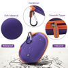 Picture of Againmore Travel Case Replacement Compatible with JBL Clip 5/ Clip 4 Bluetooth Speaker, Ultra-Portable Speakers Protective Storage Bag Fits for Charger & USB Cable - Box Only (Purple)