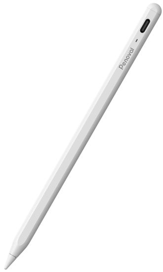 Picture of Penoval A8 Stylus Pen for iPads Active with Palm Rejection,Tilt Sensitivity, Magnetic for Touchscreen. Compatible with iPad Pro 12.9/11/13-inch M4, Pad Air 3/4/5/M2, iPad Mini 5/6th, iPad 2018-2024