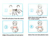 Picture of Kinteshun Photo Booth Props for Expectant Mothers,Pregnancy Facial Expressions Sticker Pregnant Women Baring Belly Bump Paster Unborn Baby Photographying Props(9 sheets with Different Expressions)