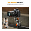 Picture of K&F Concept MS13 Magic Arm with Super Clamp, Super Clamp with Two 360° Ball Heads, 1/4" Thread and 1/4" Screw Compatible with Camera, Phone, GoPro, Tripod