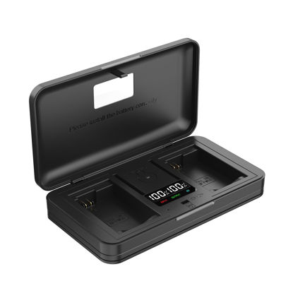 Picture of NP-FW50 Battery Charger, Rapid USB Charger with LCD Battery Capacity Display,Smart Dual Charger Kit for Sony ZV-E10, Alpha A6000 A6300 A6400 A6500 A5000 A5100 A7 A7II A7R A7RII A7S RX10 II III Camera