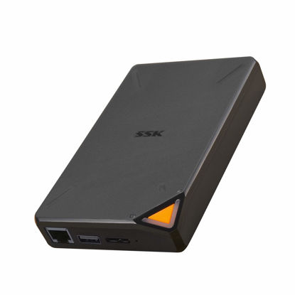 Picture of SSK 2TB Portable NAS External Wireless Hard Drive with Own Wi-Fi Hotspot, Personal Cloud Smart Storage Support Auto-Backup, Phone/Tablet PC/Laptop Wireless Remote Access