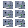Picture of Replacement for Brother P Touch Label Tape, Tape 12mm 0.47 Laminated Black on White Tape, Compatible with Brother PT-D210 D410 H110 D220, 6-PK