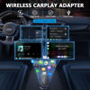 Picture of Carplay Wireless Adapter for Apple Wireless Carplay Adapter Compatible with iPhone 6+ and 2016+ Cars, Online Updates Keep Original Control，Bluetooth 2.4GHz and Wi-Fi 2.4+5.8GHz