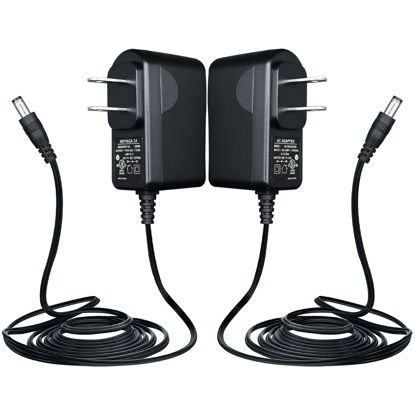 Picture of ANLINK UL Listed 2 Pack 12V 1A 10ft Power Supply Adapter, 12V 1000mA 12W AC Adapter Charger Replacement for LED Strip Light Keyboard BT Speaker Router CCTV Camera Webcam DVR NVR and More