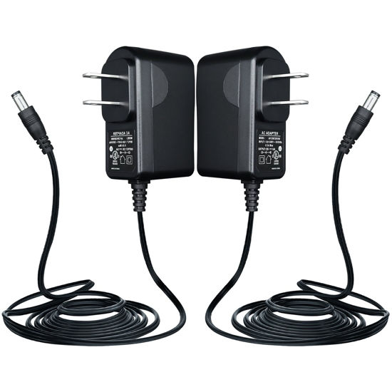 Picture of ANLINK UL Listed 2 Pack 12V 1A 10ft Power Supply Adapter, 12V 1000mA 12W AC Adapter Charger Replacement for LED Strip Light Keyboard BT Speaker Router CCTV Camera Webcam DVR NVR and More