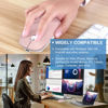 Picture of Bluetooth Wireless Mouse for MacBook Air Mac Pro Laptop Computer iPad Pad PC Laser Optical Rechargeable Mini Slim Silent Mouse Widely Used Desktop Hp iMac (Rose Gold)