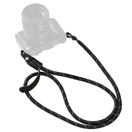 Picture of SMALLIRG Camera Neck Shoulder Strap, Adjustable Braided Camera Shoulder Strap with O-Ring and Leather Pad for DSLR or Mirrorless Camera, Black - 4882