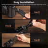 Picture of SMALLIRG Camera Neck Shoulder Strap, Adjustable Braided Camera Shoulder Strap with O-Ring and Leather Pad for DSLR or Mirrorless Camera, Black - 4882