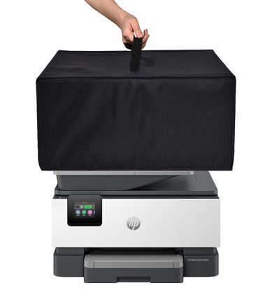 Picture of NUENSS-ROR Printer Dust Cover Heavy Duty Anti-Static Waterproof Printer Protective Cover for HP OfficeJet Pro 9125e/8135e/9015e All-in-One Printer(19.3"D×15"W×9.8"H)