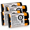 Picture of TrianglePatt 4Pack HHR-P107 NI-MH Rechargeable Battery 3.6V 650mAh for Cordless Phones…
