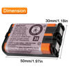 Picture of TrianglePatt 4Pack HHR-P107 NI-MH Rechargeable Battery 3.6V 650mAh for Cordless Phones…