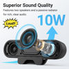 Picture of Inwa Computer Speakers for Desktop PC, USB Monitor Speaker Bar with Clip-On, Wired Desk Speakers with HD Stereo Loud Sound, Laptop Speaker Mini Sound Bar, Easily Clamps to Monitor