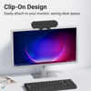 Picture of Inwa Computer Speakers for Desktop PC, USB Monitor Speaker Bar with Clip-On, Wired Desk Speakers with HD Stereo Loud Sound, Laptop Speaker Mini Sound Bar, Easily Clamps to Monitor