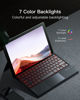 Picture of Inateck for Surface Pro 7 Keyboard with Precision Touchpad, Bluetooth 5.3, 7-Color Backlight, Compatible with Surface Pro 7/7+/6/5/4, KB02027 Black