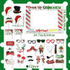 Picture of JeVenis Christmas Party Booth Props Frame Christmas Game Decoration Merry Christmas Party Supplies Christmas Party Decoration Christmas Party Supplies