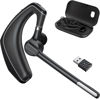 Picture of Herloreen Bluetooth Headset with Noise Cancelling Microphone & USB Dongle, Fit for Computer Laptops and Cell Phones, Wireless Earpiece for Trucker Business Office Work, MS Teams