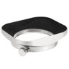 Picture of Haoge LH-F48W Square Metal Lens Hood Shade for Olympus M.ZUIKO Digital 17mm f1.8 17 1.8 Lens Replace Olympus LH-48B Silver