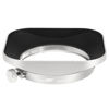 Picture of Haoge LH-F48W Square Metal Lens Hood Shade for Olympus M.ZUIKO Digital 17mm f1.8 17 1.8 Lens Replace Olympus LH-48B Silver