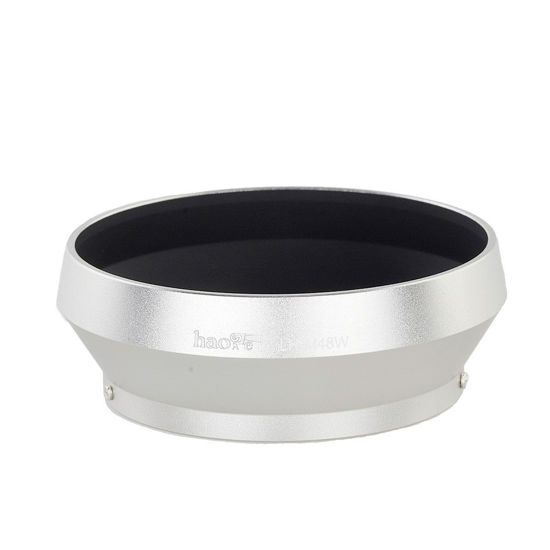 Picture of Haoge LH-M48W Metal Lens Hood Shade for Olympus M.ZUIKO Digital 17mm F1.8 Lens Replace LH-48B Silver
