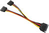 Picture of Longdex SATA Power Extension Cable 5PCS 20cm SATA Power 15-Pin Male to 2 x 15P Female Y Splitter Cable Adapter