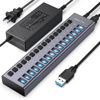 Picture of Powered USB 3.1 Hub, ACASIS 16 Ports USB 3.1 Hub with 10Gbps Data Speed，Aluminum Housing, USB Hub Powered with 96W Power Adapter, USB Hub for PC/Laptop, Computer, Flash Drive, Printer, Camera