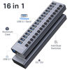 Picture of Powered USB 3.1 Hub, ACASIS 16 Ports USB 3.1 Hub with 10Gbps Data Speed，Aluminum Housing, USB Hub Powered with 96W Power Adapter, USB Hub for PC/Laptop, Computer, Flash Drive, Printer, Camera