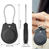 Picture of for Apple AirTag Holder, Airtag Lock Case with Wire Cable, IPX8 Waterproof, for Luggage, Key Ring Key Chain Luggage tag Backpack (4 Pack)