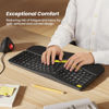 Picture of Nulea Wireless Ergonomic Keyboard, Split Keyboard with Wrist Rest, USB-C Charging, 7-Color Backlight, Natural Typing, Bluetooth and USB Connectivity, Compatible with Windows/Mac