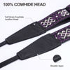 Picture of Padwa Lifestyle Adjustable Camera Strap - 1.5" Full Grain Leather Ends Camera Straps for Photographers, Adjustable Neck Shoulder & Crossbody Cotton Strap Quick Release for Cameras and Binoculars