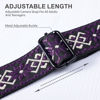 Picture of Padwa Lifestyle Adjustable Camera Strap - 1.5" Full Grain Leather Ends Camera Straps for Photographers, Adjustable Neck Shoulder & Crossbody Cotton Strap Quick Release for Cameras and Binoculars