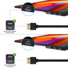 Picture of KADO Portable Monitor 180 Degree Adapter Set - Mini HDMI to HDMI 4K 60Hz U Shaped USB-C to USB-C USB 3.1 Gen 2 10Gbps 60W PD Charging Extender Converter for Laptop and Tablet (Major Combo)