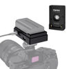 Picture of Toprig NP-F Battery Adapter Plate with LED Low Battery Indicator, 1/4'' Screw Mount for NP-F 550, NP-F 750, NP-F 970 - Lightweight Design for DSLR Camera, PD20W Fast Charging Adapter Mount