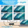 Picture of eSynic Professional HDMI Splitter 1 in 4 Out 4K@30HZ HDMI TV Splitter Metal Case 4 Way HDMI Splitter 4k HDCP 1.4 Hdcp Bypass Splitter Plug&Play Multi HDMI Adapter for Fire Stick PS4 Blu-ray Player etc