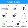 Picture of JouSecu 1080P Security Camera System Wireless, Plug and Play 8CH Video Surveillance NVR Kit with 4pcs HD Bullet IP Camera for Home/Store/Office, Night Vision Waterproof, No Hard Drive