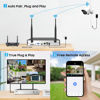 Picture of JouSecu 1080P Security Camera System Wireless, Plug and Play 8CH Video Surveillance NVR Kit with 4pcs HD Bullet IP Camera for Home/Store/Office, Night Vision Waterproof, No Hard Drive