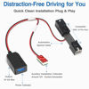 Picture of YQMAJIM Dashcam Power Adapter,(10P TypeD) Compatible with Chevy,GMC Sierra,Buick Encore,Cadillac,Auto Rearview Mirror to Dash Cam Power Adapter,Built-in USB to Mirror Camera GPS Charger Adapter Cable